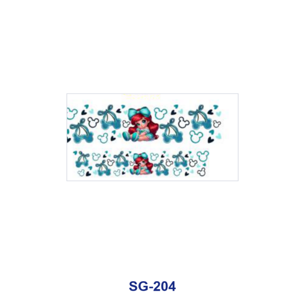Wholesale 8pcs Kawaii Little Girl 3oz Cup Stickers Wrap OLY Exclusive