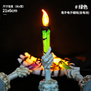 Green - ghost hand candle