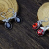 oly-dee25be2634515a4d3422314611142e9 Wholesale Gothic Bat Drop Earrings Red Black Zinc Alloy Fashion Accessory