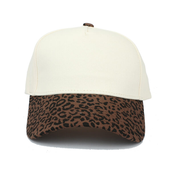 Wholesale Leopard Print Cotton Baseball Cap Casual Unisex Color Block Trucker Hat