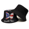 Wholesale Chic Bucket Hat Butterfly Pattern Unisex Sun Protection Hat for Outdoor Travel