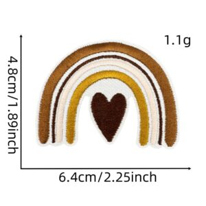 Solid color bohemian cloth stickers 10#