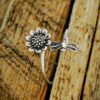 oly-df06ae6ef163ef3eed45e8e4ecef1192 Wholesale Alloy Open Ring with Sunflower Dragonfly Design - Fashion Jewelry Accessory for Women