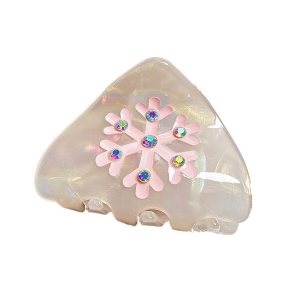 oly-df12cd43746ba5dca14b6c180d915e86 Wholesale Snowflake Cat Ear Hair Claw Clip Boutique Hair Accessory for Girls