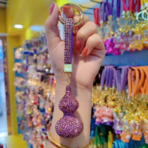 Clay full of diamonds gourd-purple