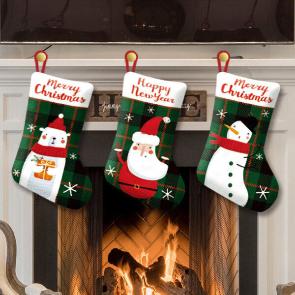 oly-df1fc8ad6bee848d391b25ffa9168b0e Wholesale Christmas Stockings Dwarf Snowman Deer Patterns Home Decor Resale