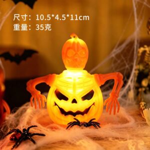Expression printed skeleton light orange