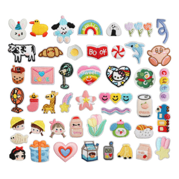 oly-df5b9078b933b5394433fd99dc8e58fd Wholesale Polyester Thread Iron-on Embroidered Patch, Stylish Craft Supply for Clothing DIY & Gift