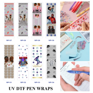 Wholesale 2/8/16pcs UV DTF Stickers Dual Performer Portrait Gem Star Glitter Hat Handprint Tour Letter Patterns Pen and Bookmark Stickers OLY Exclusive