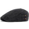 Wholesale Men's Cotton Retro Baseball Cap Double Buttons Navy Blue Everyday Casual