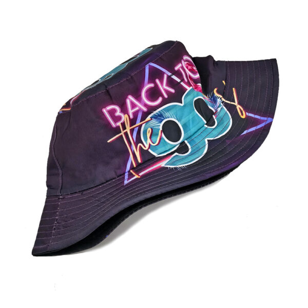 Wholesale Retro 90s Letter Print Bucket Hat Trendy Sun Protection Hat Fashion Accessory