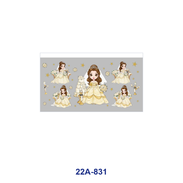 oly-df86b43517998ca5eac309990c15ebe3 Wholesale 5pcs Elegant Cartoon Bride Wedding Dress Cake Rose Bow Heart Star Mirror Mixed Decor Prints 16oz Cup UV DTF Wraps