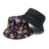 oly-dfa74dcd35fb6644faa7ed3896cb8aa8 Wholesale Trendy Geometric Graffiti Fisherman Hat Wide Brim Sunscreen Women Fashion Accessory