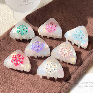 oly-dfbaa7ef48c58b67c4edaa02076f6a25 Wholesale Snowflake Cat Ear Hair Claw Clip Boutique Hair Accessory for Girls