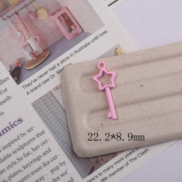 oly-dfc91bf83ade73cee7fb3f882cf05e05 Wholesale Five Pointed Star Pendant Keychain Charm DIY Phone Chain Car Key Accessory Gift