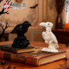 Wholesale Halloween Skull Crow Resin Statue Decorative Accent for Home Resale Gift