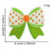 oly-dfd0dec9c8cbbcde2919a8d7859523e1 Wholesale Cartoon Green Bow Embroidery Patches Set of 9 - Decorative Accent, Gift or Resale