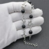 oly-dfdd1089ceeaf56bc930c64caf2c6336 Wholesale Hollow Five Point Star Imitation Pearl Beaded Bracelet and Necklace Set Silver Geometric Fashion Jewelry for Women Trendy Everyday Accessory