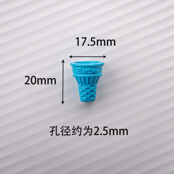 oly-dfe2e8e55a2366e8639cbd86f8da363c Wholesale Ice Cream Cone Acrylic Beads Cream Solid Color for DIY Jewelry Bag Charm Fashion Accessory