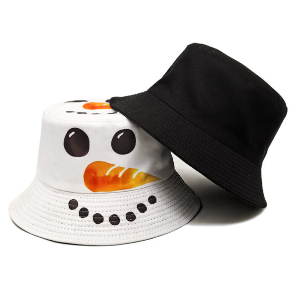 oly-dfe44bbbf6b2e77f8ee1de93599efb9f Wholesale Christmas Snowman Pattern Fisherman Hat Sunscreen Fashion Accessory for Gift Boutique Resale