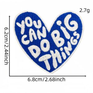 Blue english fabric patch 13#