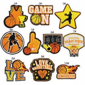 Basketball cloth patch set of 10 pieces