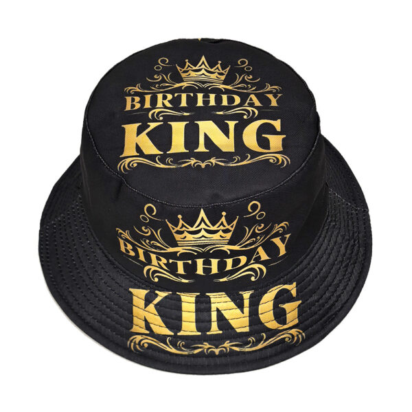 Wholesale Birthday Party Bucket Hat Print Sun Protection Dome Hat Boutique Gift