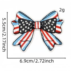 Bow cloth sticker 6#