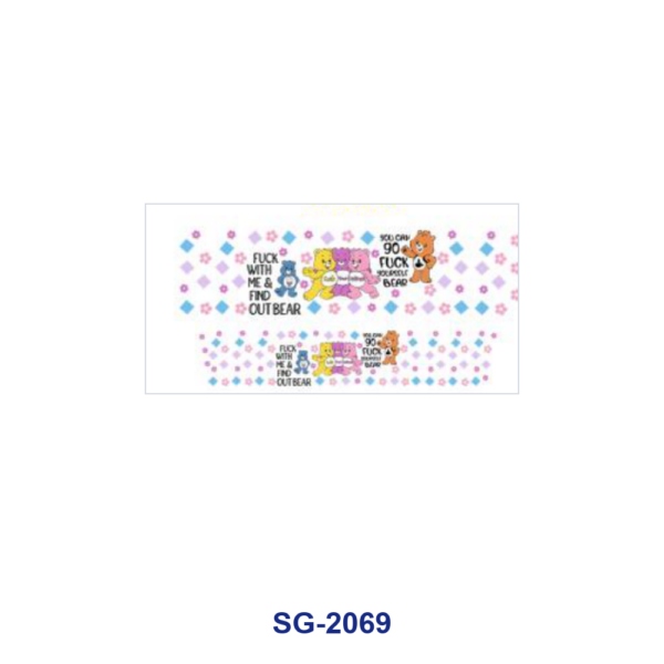 oly-e01508e83d5e058f4b4429a22d5069f2 Wholesale 8pcs Mixed Cute Rainbow Cartoon Bear Print 3oz Cup Stickers Wrap OLY Exclusive
