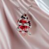 oly-e0178b5bc803658ecd568a5a06b17380 Wholesale Electroplated Zinc Alloy Heart Pendant Couple Necklace with Irregular Chain Trendy Gift