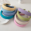 oly-e0289642059fc4f5391371d818f6122a Wholesale Cloth Hair Headband Korean Style Simple Design Sky Blue Everyday Fashion Accessory