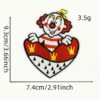 Wholesale Embroidered Fabric Patches Red Carnival Decorative Patch for Clothing Fashion Accessory
