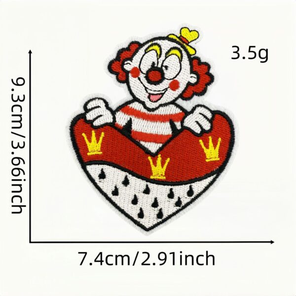 Wholesale Embroidered Fabric Patches Red Carnival Decorative Patch for Clothing Fashion Accessory