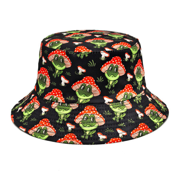 Wholesale Fashion Cartoon Frog Mushroom Bucket Hat for Outdoor Sun Protection Resale