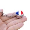 Wholesale Glow in the Dark Flag Keychains Metal Electroplating Key Ring Pendant for Car Bag Charm Gift Boutique Resale
