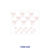Wholesale 2/4/8pcs Bow Cherry Flower Pattern Mini Cup Keychain Sticker