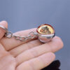 Wholesale Heart Design Glass Ball Keychain Fashion Accessory Gift for Students Resale