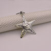 Wholesale Silver Star Keychain Pendant, Fashion Accessory Keychain for Boutique Resale