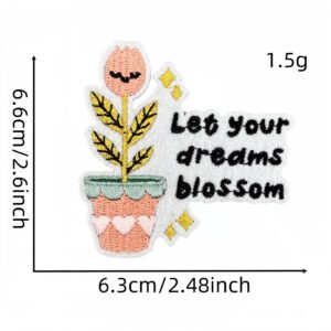 Colorful english cloth stickers 22#