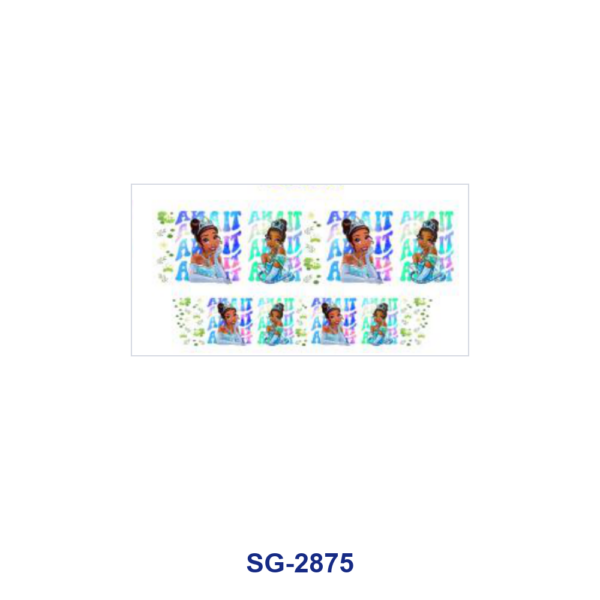 Wholesale 8pcs Fairytale Cartoon Character Mixed Print 3oz Cup Stickers Wrap OLY Exclusive