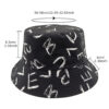 oly-e0b02fb8dcb95ab87fa41613681b1dbc Wholesale Heart and Letter Pattern Digital Print Bucket Hat for Women Stylish Resale Sunscreen Beach