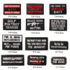 Wholesale Alphabet Cartoon Embroidery Patches 40pcs Black English Fabric Stickers for Clothing Decorative Accessory