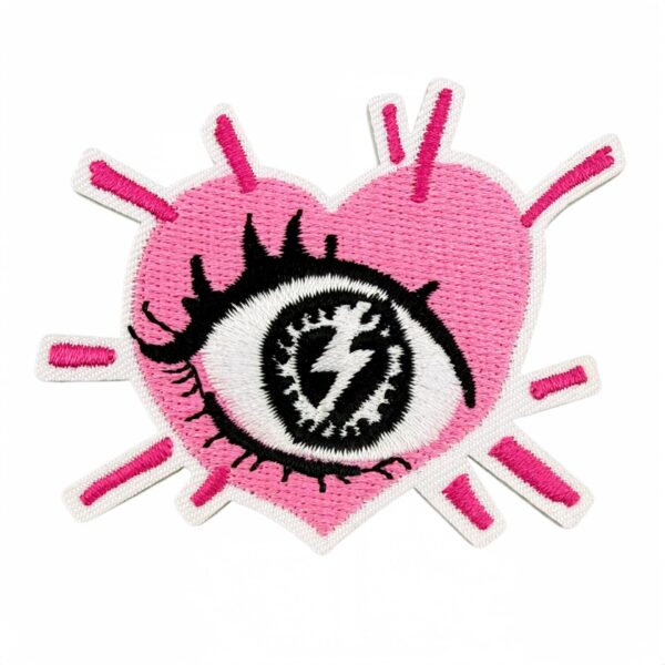 Wholesale Y2K Cartoon Leopard Heart Iron On Patches 20 Pcs Polyester Embroidery Patch for Clothes Bags DIY Craft