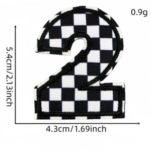 Checkerboard Number Cloth Patch #2