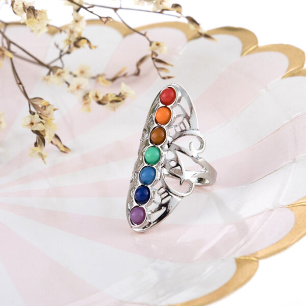 oly-e0efd80fc6bc7b3cbaaa393854e92c3a Wholesale Geometric Colorful Stone Ring Fashion Jewelry Accessory Gift Boutique Resale