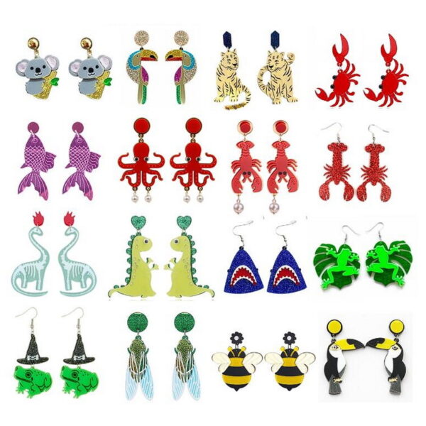 oly-e0f027fde5aeae41f8805e4beb9a225f Wholesale Y2K Acrylic Animal Earrings Trendy Fashion Accessory for Everyday Wear or Gift