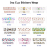 oly-e10444d4012343e40bcc98b9c808926f Wholesale 8pcs Assorted Prints 3oz Cup Stickers Wrap OLY Exclusive