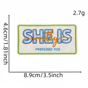 Colorful english cloth stickers 6 #