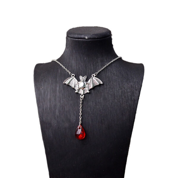 oly-e10ba0390c4dedd41253b11ea764bfde Wholesale Vintage Bat Earrings Necklace Set Gothic Halloween Jewelry Gift