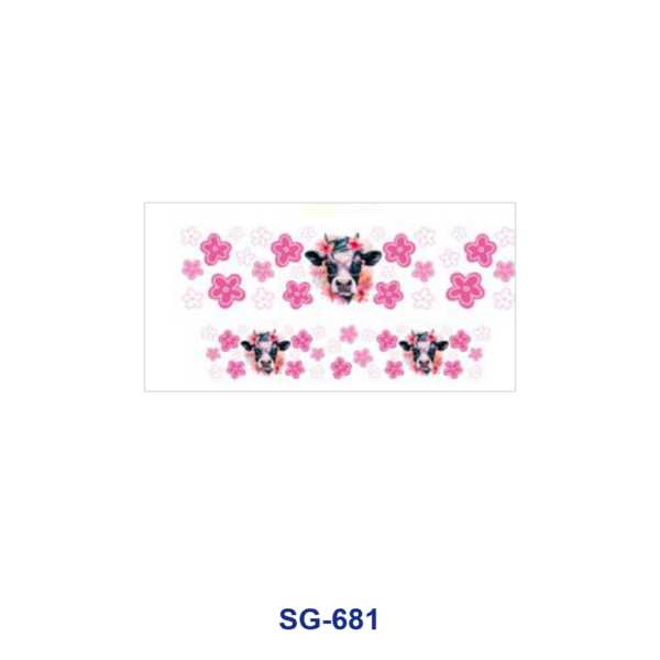 Wholesale 8pcs Pastel Tiny Floral Doodle 3oz Tumbler Stickers Wrap OLY Exclusive